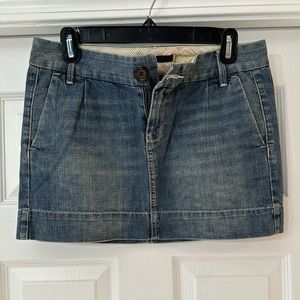 Denim mini skirt